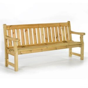 Darko Timber Garden 4 Seater Bench In Green Pine