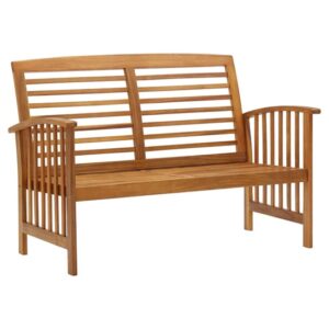 Zeya Wooden Garden Seating Bench In Natural