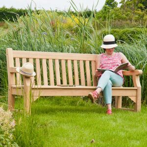 Robalt Outdoor Park Wooden 6ft Seating Bench In Natural