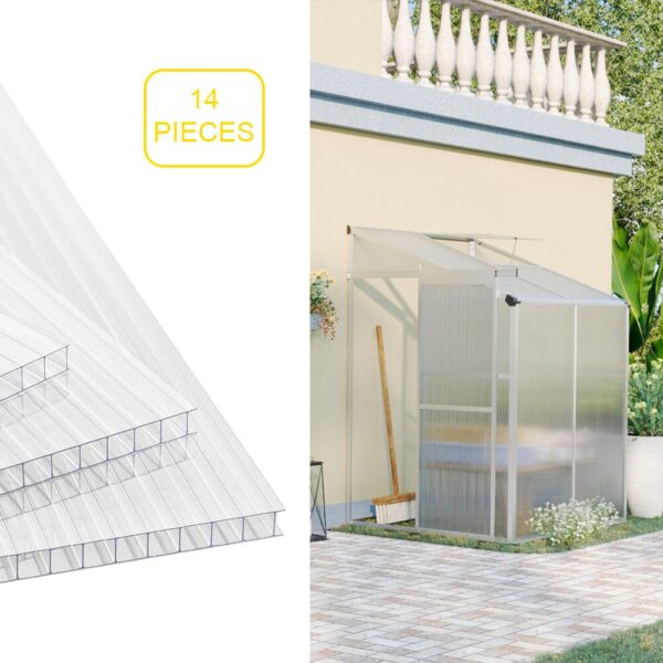 Livingandhome Clear Polycarbonate Sheets for Greenhouse Covering