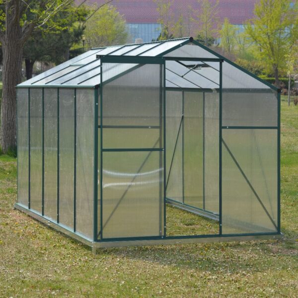 Livingandhome Large Aluminium Hobby Greenhouse and Window Opening