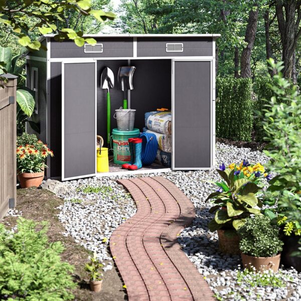 Outdoor Plastic Garden Storage Shed