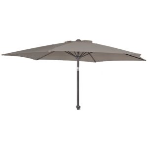 Prats Outdoor Aluminium Tilt And Crank Parasol In Grey