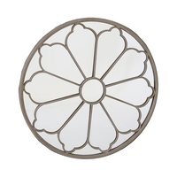 Round Outdoor Iron Mirror