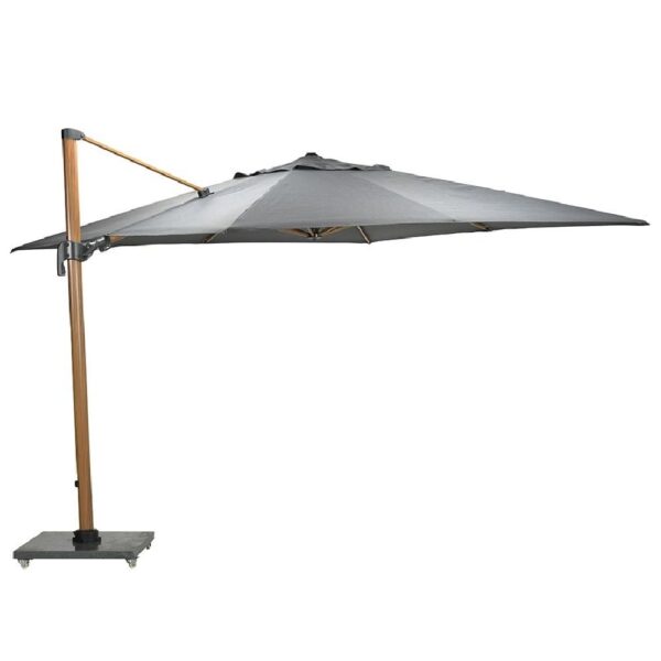 Hawo Polyester Garden Cantilever Parasol In Dark Grey