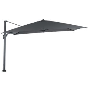Hawo Polyester Garden Deluxe Parasol In Dark Grey