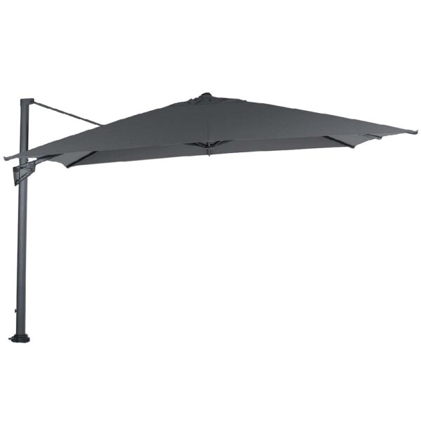 Hawo Polyester Garden Deluxe Parasol In Dark Grey