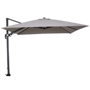 Hawo Polyester Garden Lumen Parasol In Sand With LED