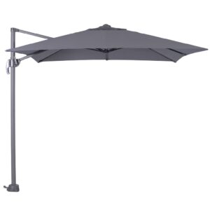 Hawo Polyester Garden Square Parasol In Dark Grey