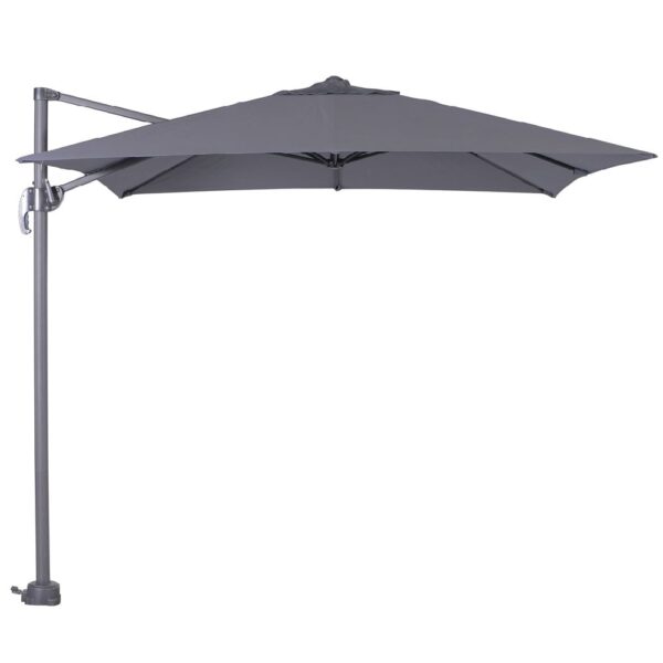 Hawo Polyester Garden Square Parasol In Dark Grey