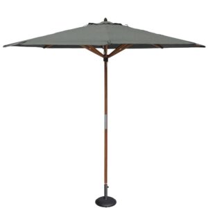 Walsall Polyester Fabric Garden Parasol In Grey 2.7m