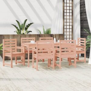 Carson Solid Wood Douglas 7 Piece Garden Dining Set In Natural