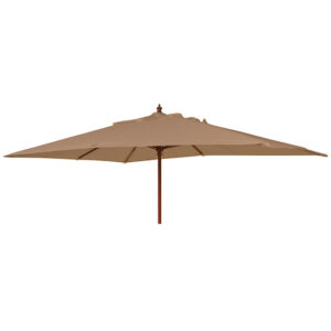 Blount Rectangular 3000mm Fabric Parasol With Pulley In Taupe