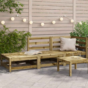 Etreno Outdoor Solid Wood Corner Seating Set in Green