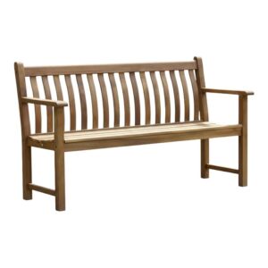 Onda Outdoor Wooden Seating Bench in Natural