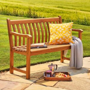Sereno Outdoor Wooden Seating Bench 4Ft in Natural